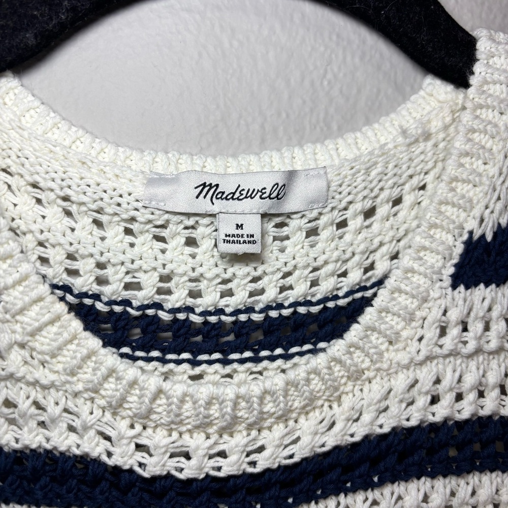 Madewell Crochet-Knit Crewneck Sweater Tank | Size M - Picture 6 of 10